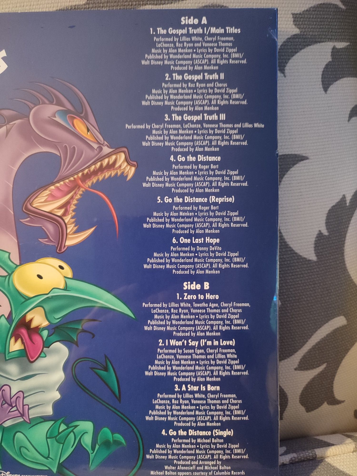 Disney Songs from Hercules vinyl winyl okazja na prezent