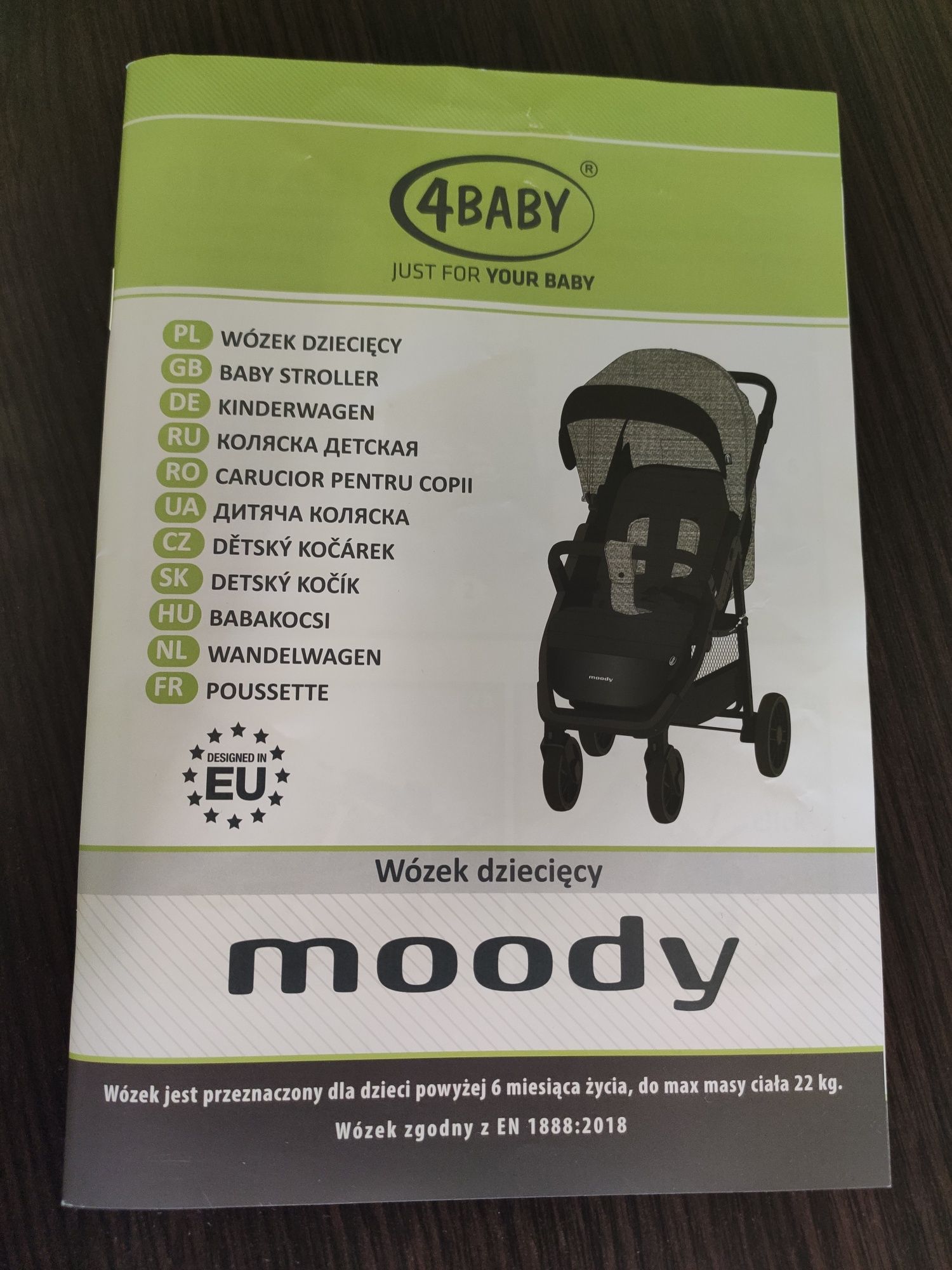 Прогулянкова коляска 4Baby MOODY XXII Grey