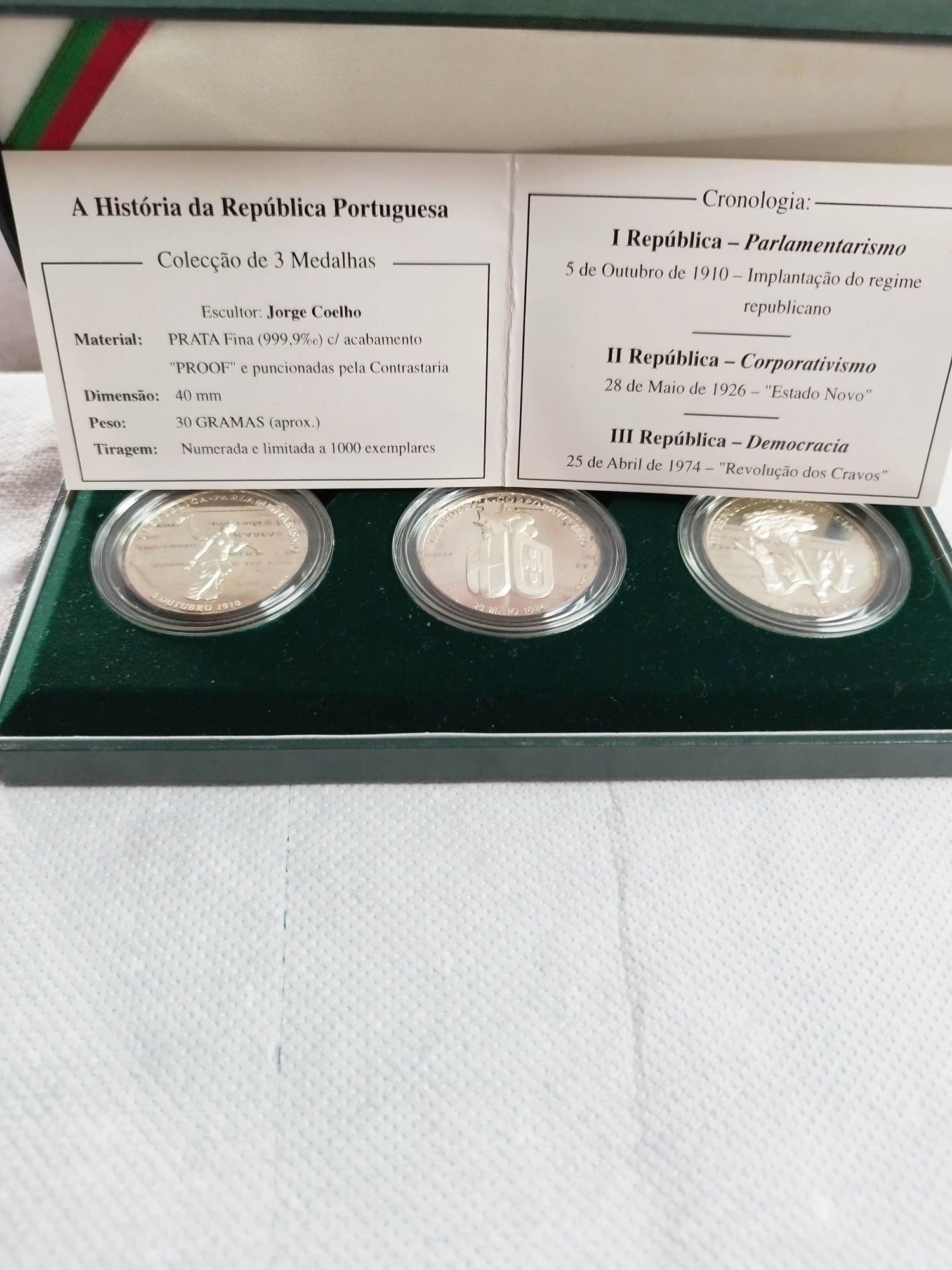 moedas e coleção medalhas em prata pura