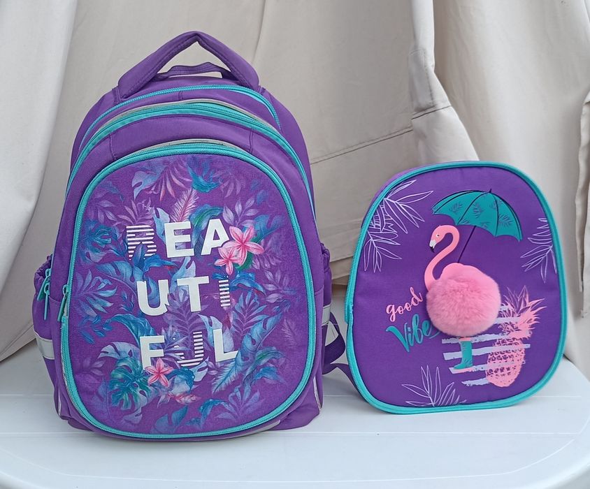 Kite Beautif, Рюкзак ортопед ранець шкільний має змінні передні панелі