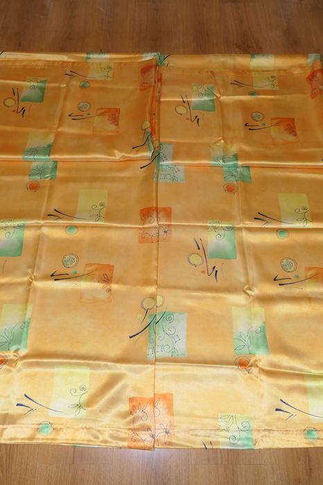 Zasłony pomarańczowe 2 szt. 150 x 253