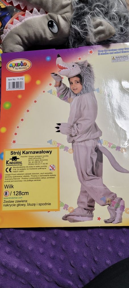 Strój wilka rozm 128cm