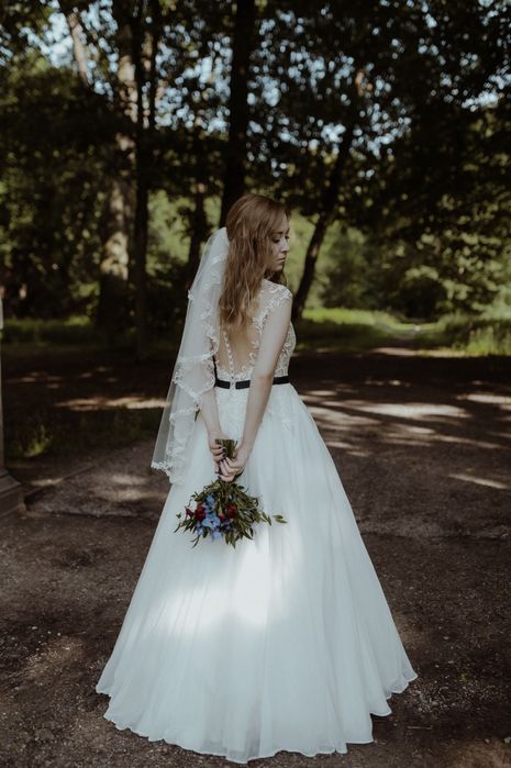 Piękna suknia ślubna Gala Machiko 36/38, ivory