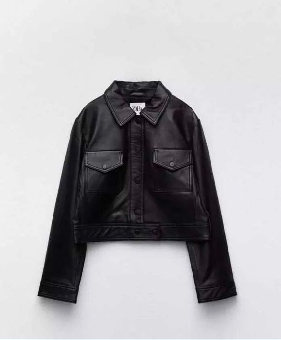 Жакет  кожаный женский Zara