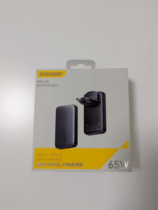 Зарядний пристрій Essager 65W GaN A+C