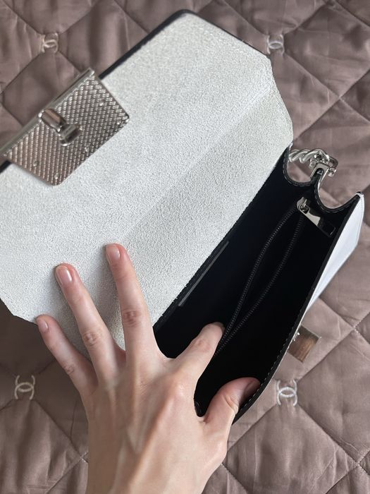 Сумка шкіряна жіноча біла