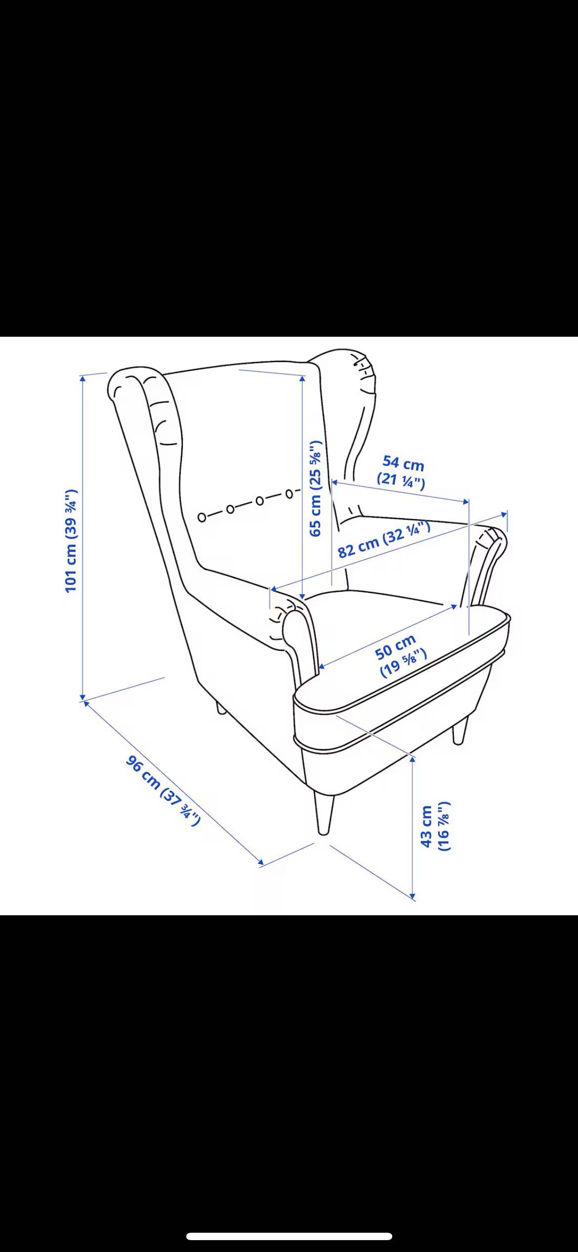 Fotel IKEA STRANDMON - uszak