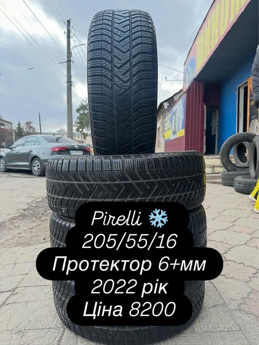 205/55/16 пирелли зима 22 год 6+мм протектор!)