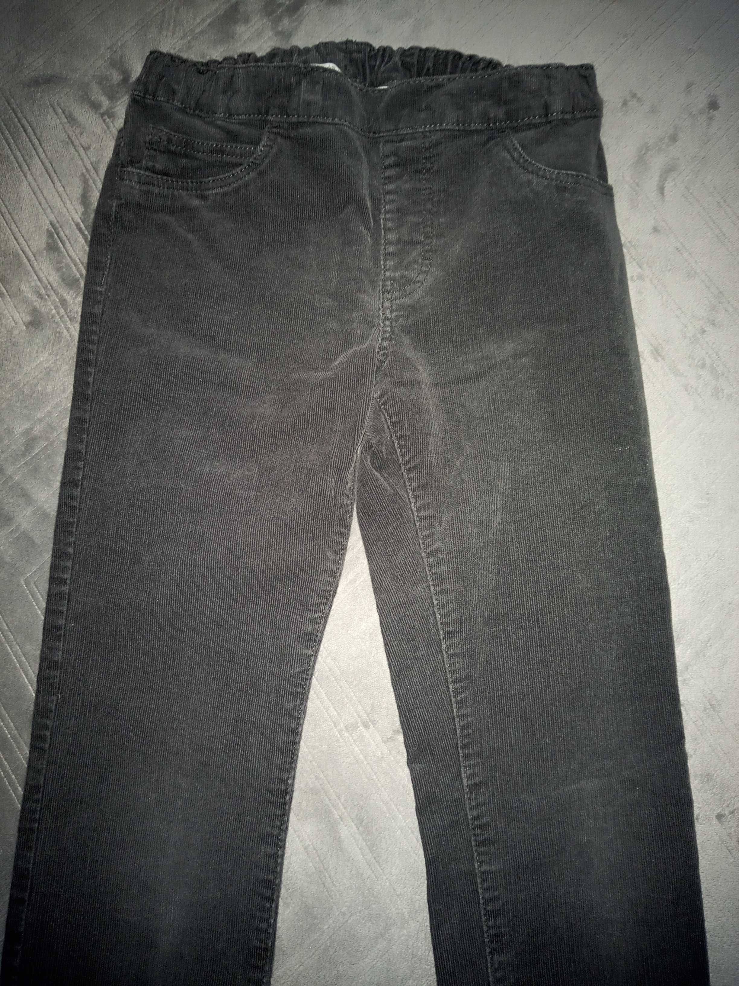 Spodnie sztruksowe dziewczęce H&M roz 128-134