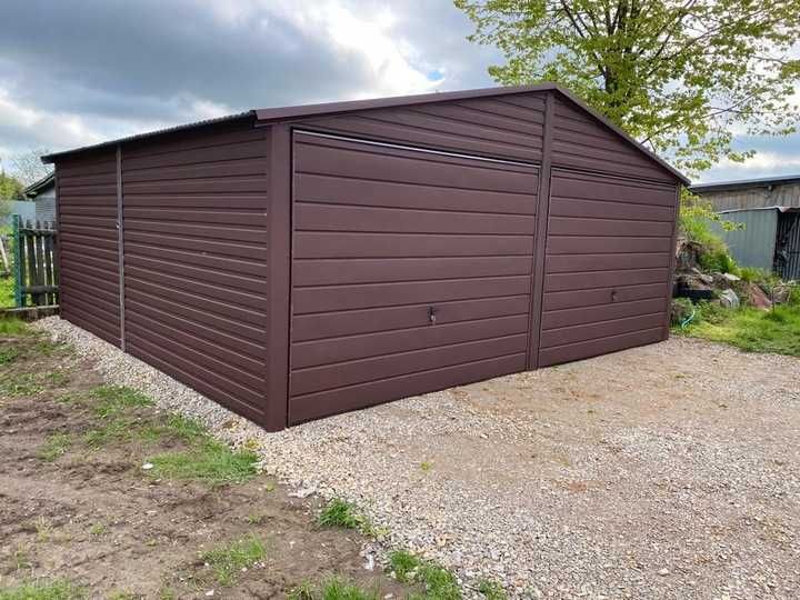 Garaż blaszany 6x5 3x5 3x6 6x5 6x6 w lll garunku Garaż blaszak Schowek