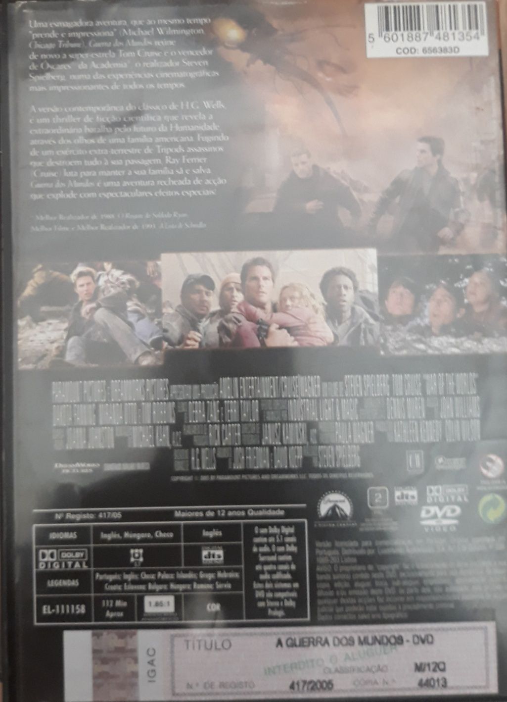DVD Guerra dos Mundos