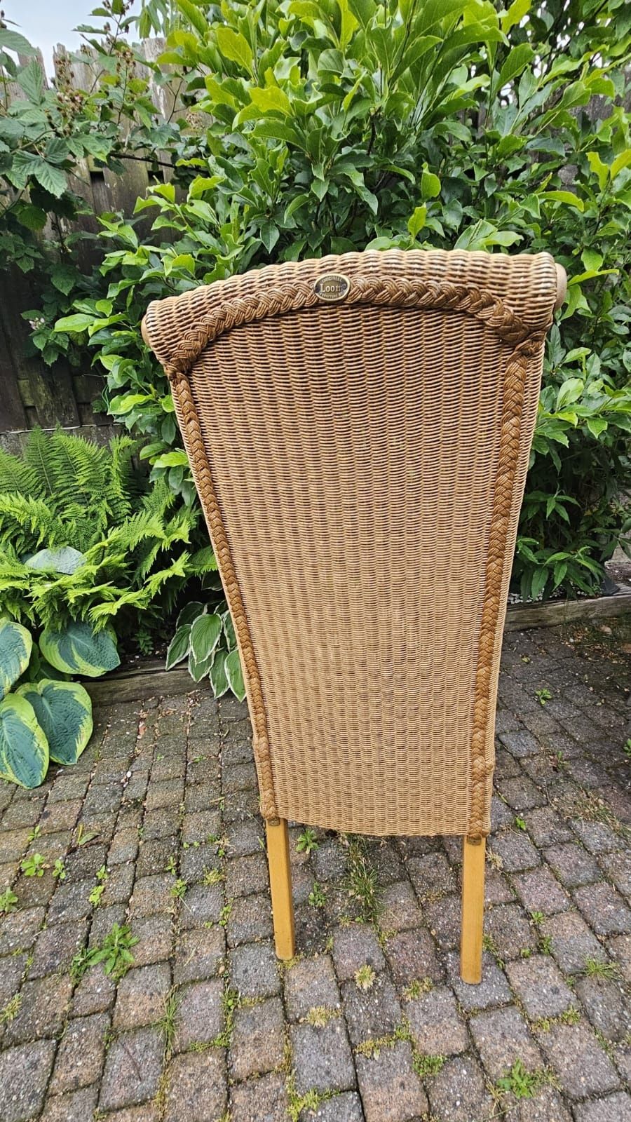 Komplet 4 krzeseł rattanowych