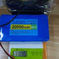 Bateria 60v 20ah lithium nova com carregador