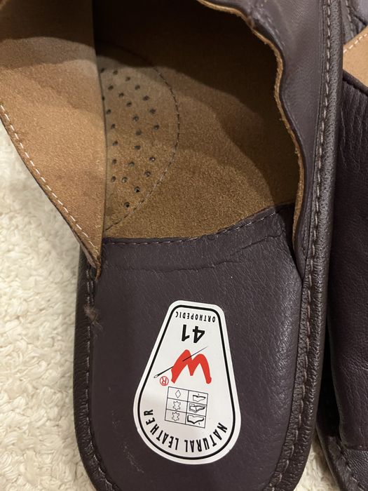 Тапки кожаные(41 р)и(44р)