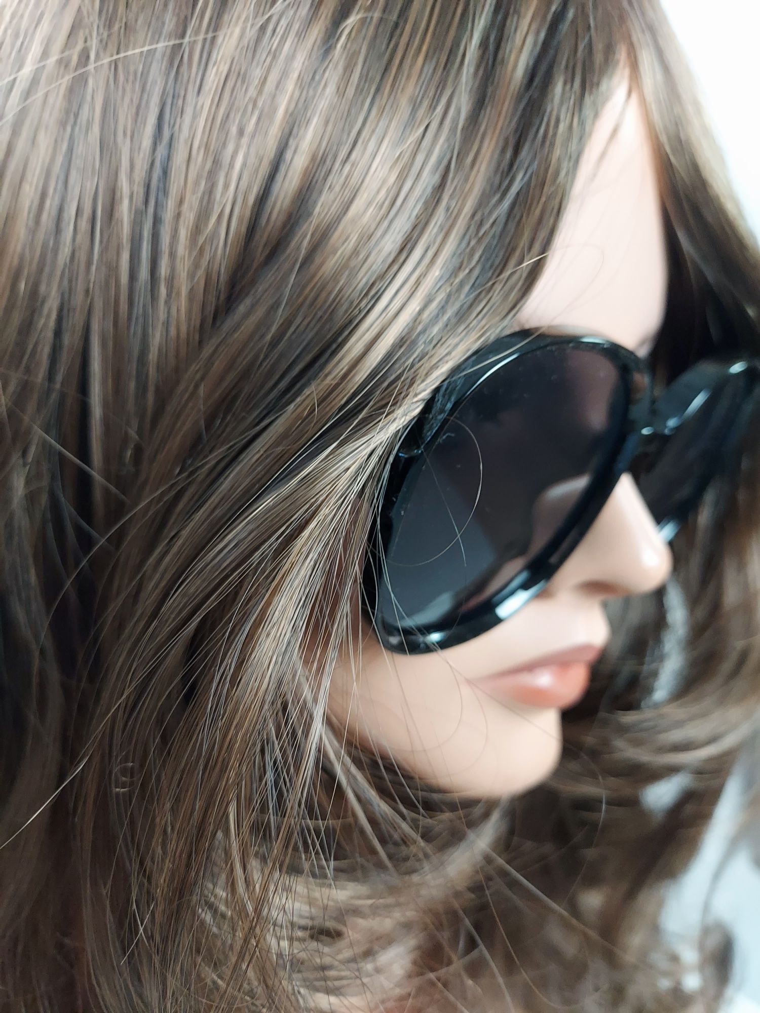 Nowe modne czarne okulary przeciwsloneczne owalne muchy retro vintage
