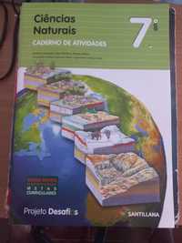 Cadernos de actividades 7°Ano Ciências Francês Inglês e outros