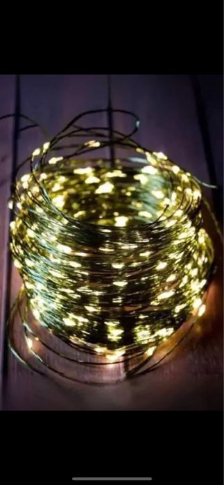 Гирлянда роса 30,50,100м ПОЛЬЩА мишура бахрома кінський хвіст лапа