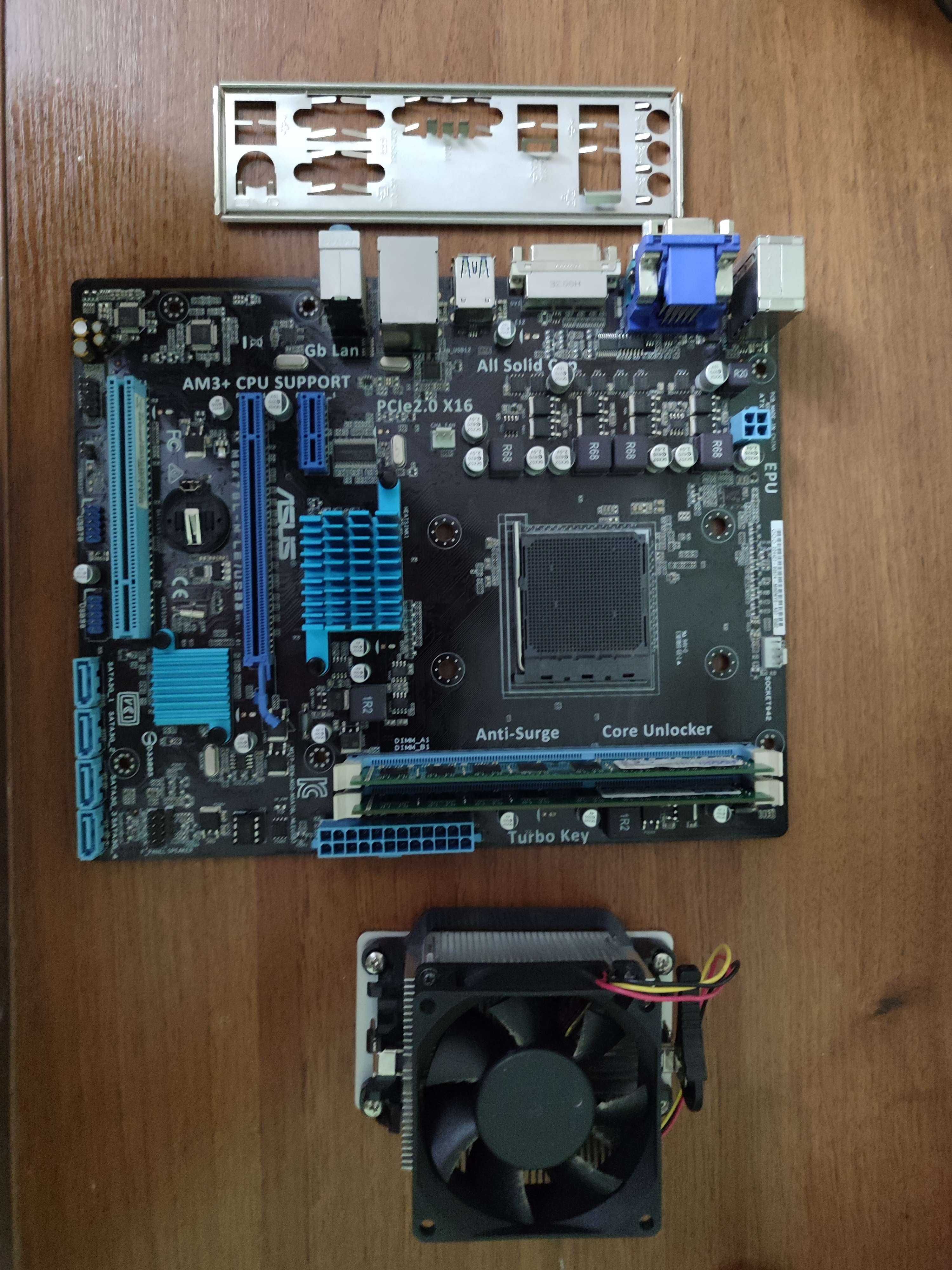 Материньська плата m5a78l m le + 16gb + кулер