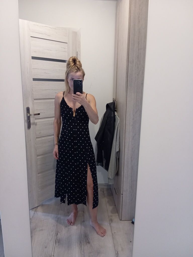 Sukienka MIDI,hm/20zł jak nowa,xs