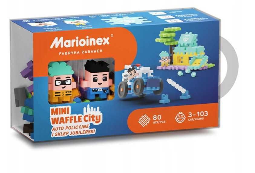 Marioinex KLOCKI 905913 Mini WAFLE AUTO Policyjne Sklep Jubilerski