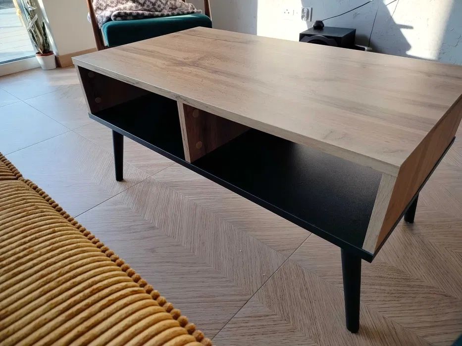 Stolik kawowy lamel loft