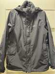 Czarna wiosenna kurtka Jack Wolfskin wiatroszczelna roz L