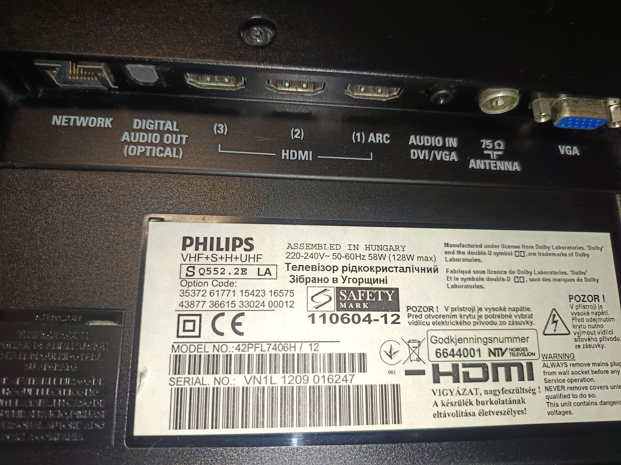 TV Philips 42" / Ambilight / Suporte parede