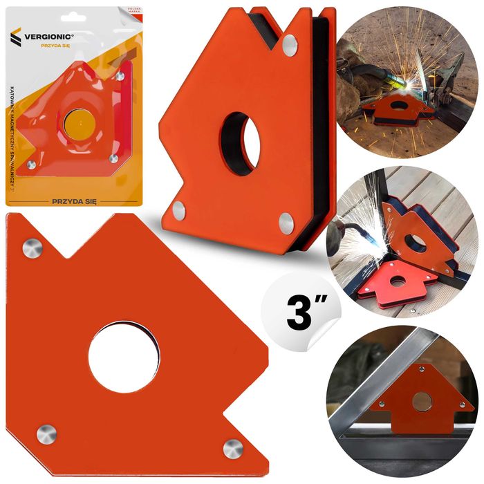 Kątownik magnetyczny spawalniczy 3''