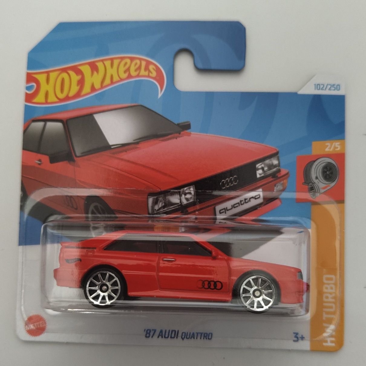 '87 Audi Quattro Hot Wheels czerwone 102/250, 2024