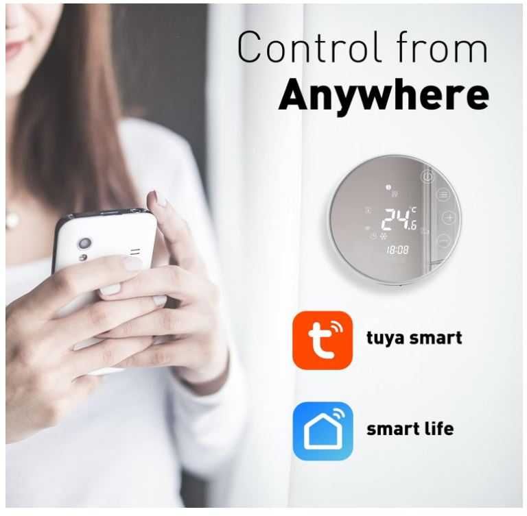 Inteligentny termostat WIFI Beok TGR86WIFI-EP elektryczne ogrzewanie