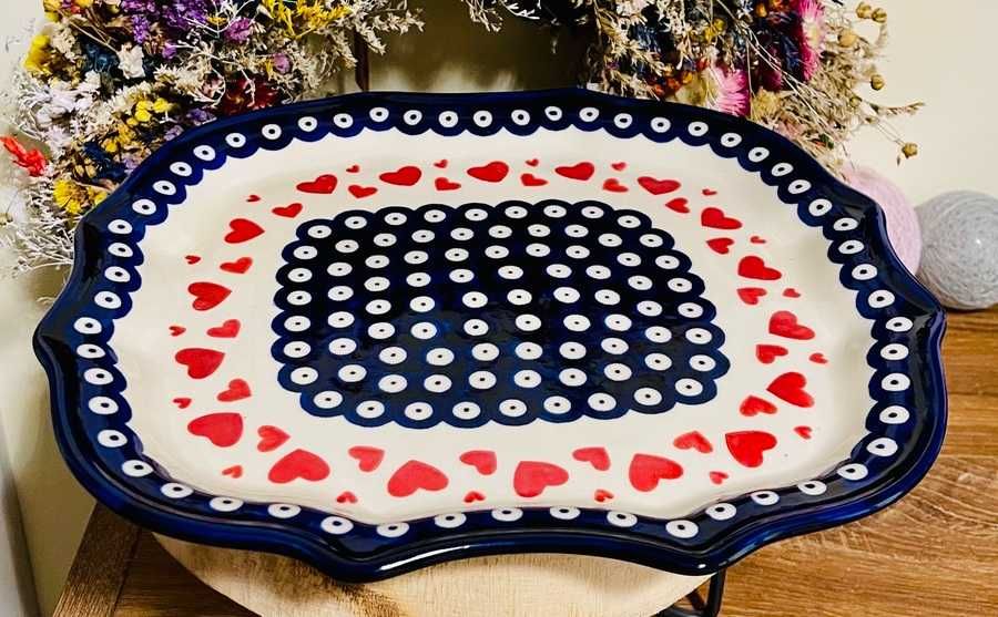 Ceramika Boleslawiec. Taca – półmisek 27 cm (2177)