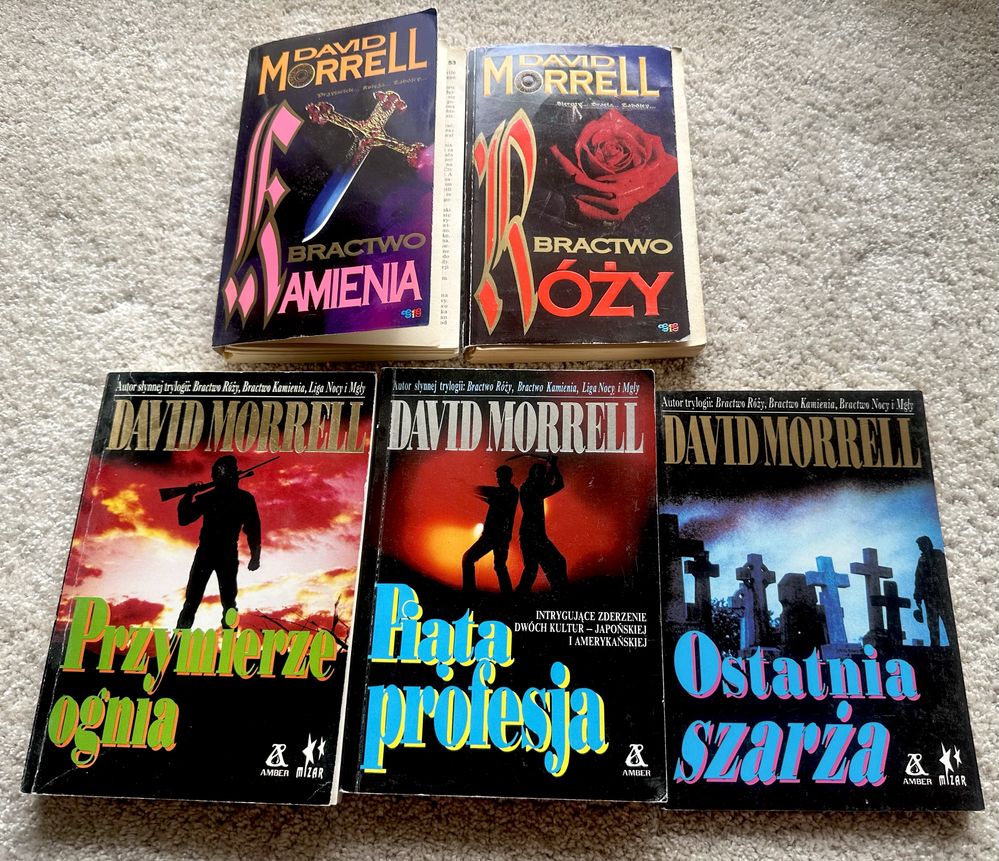 Seria książek  przygodowe - David  Morrell - Warszawa
