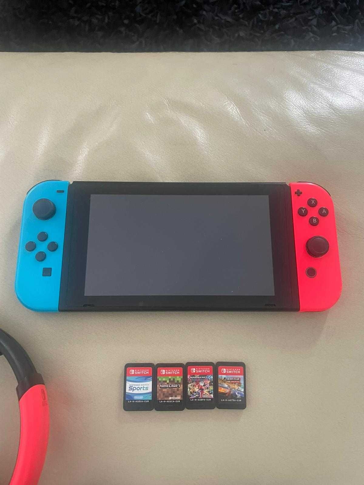 Nintendo Switch Neon Blue/Red V2  32gb "COM 4 JOGOS"