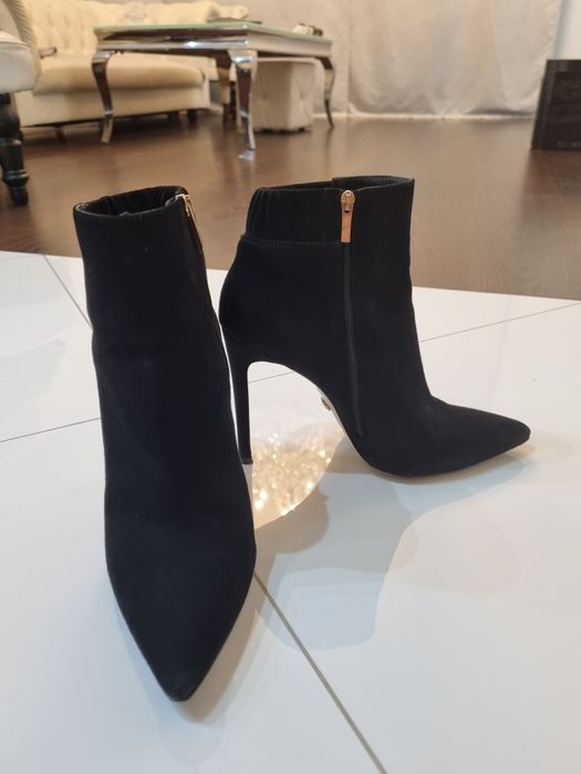 Buty Gino Rossi botki czarne złote rozm 39