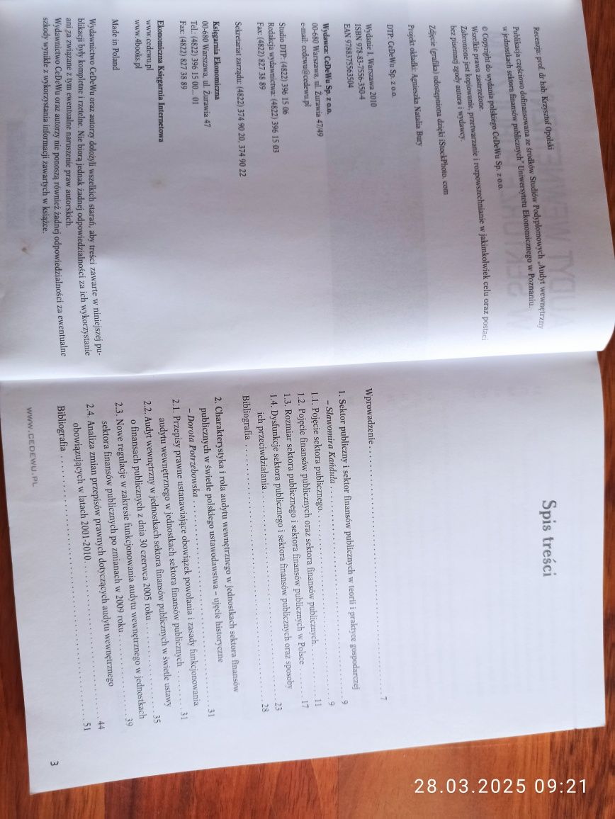 Sprzedam dobrą książkę Audyt wewnętrzny w sektorze publicznym