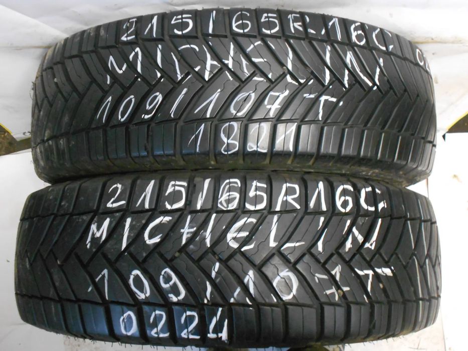 OPONY 215/65R16C MICHELIN AGILIS CROSSCLIMATE DOT 0224 / 1821  9MM