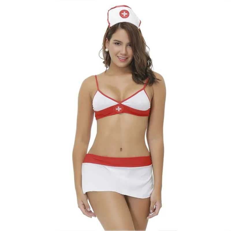 Bielizna strój pielęgniarki piękna pielęgniarka