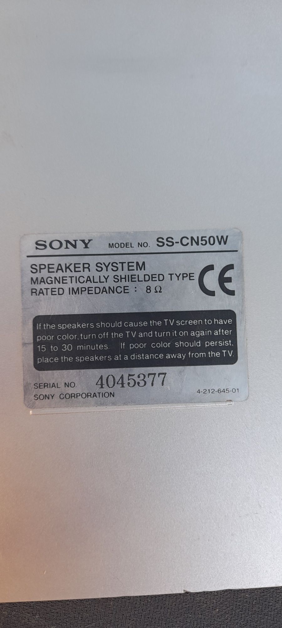 2 Colunas sony de 550w