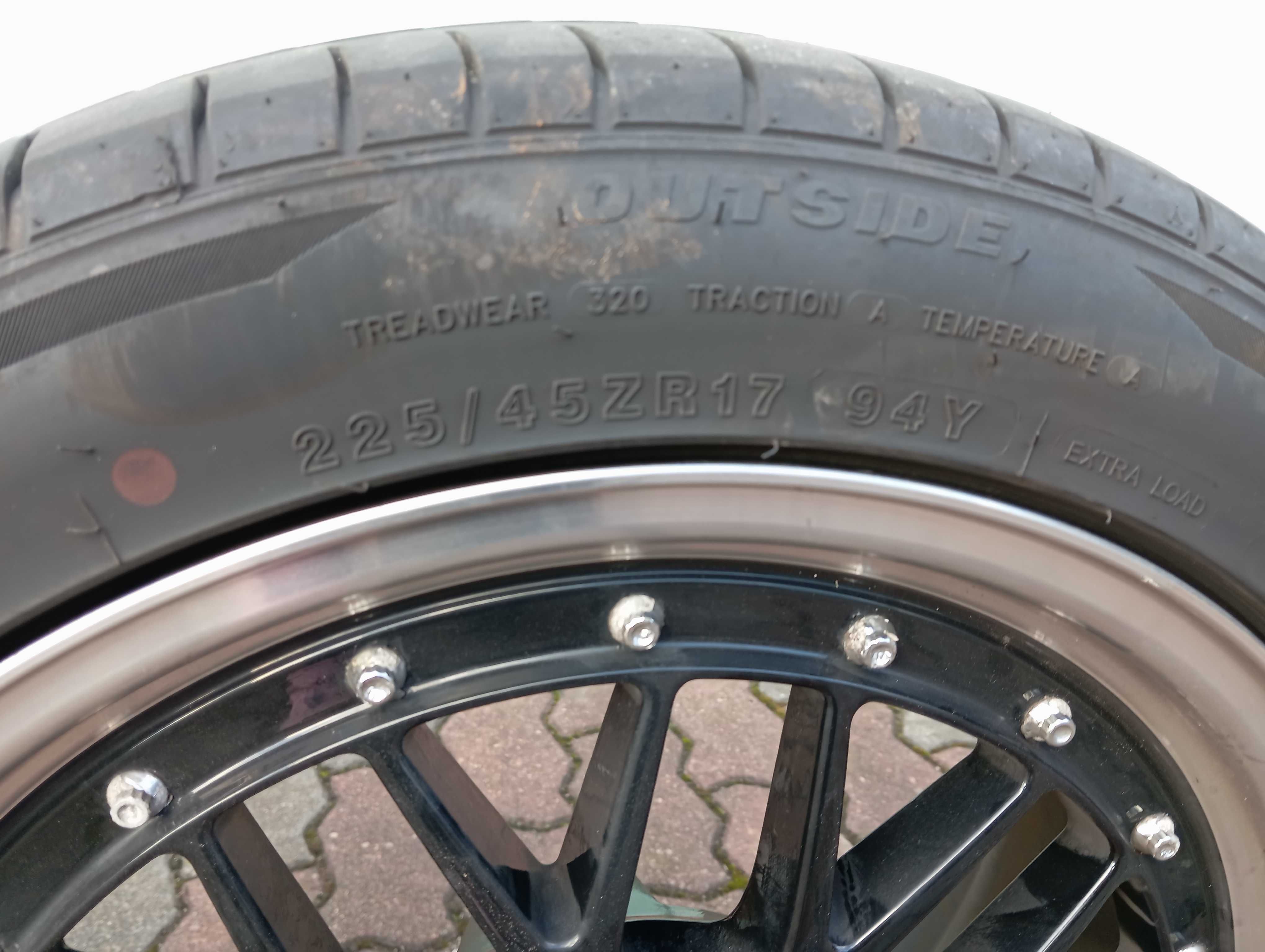 Koła Opona Felgi Racing czarne BMW 3 E90 E91 225/45ZR17