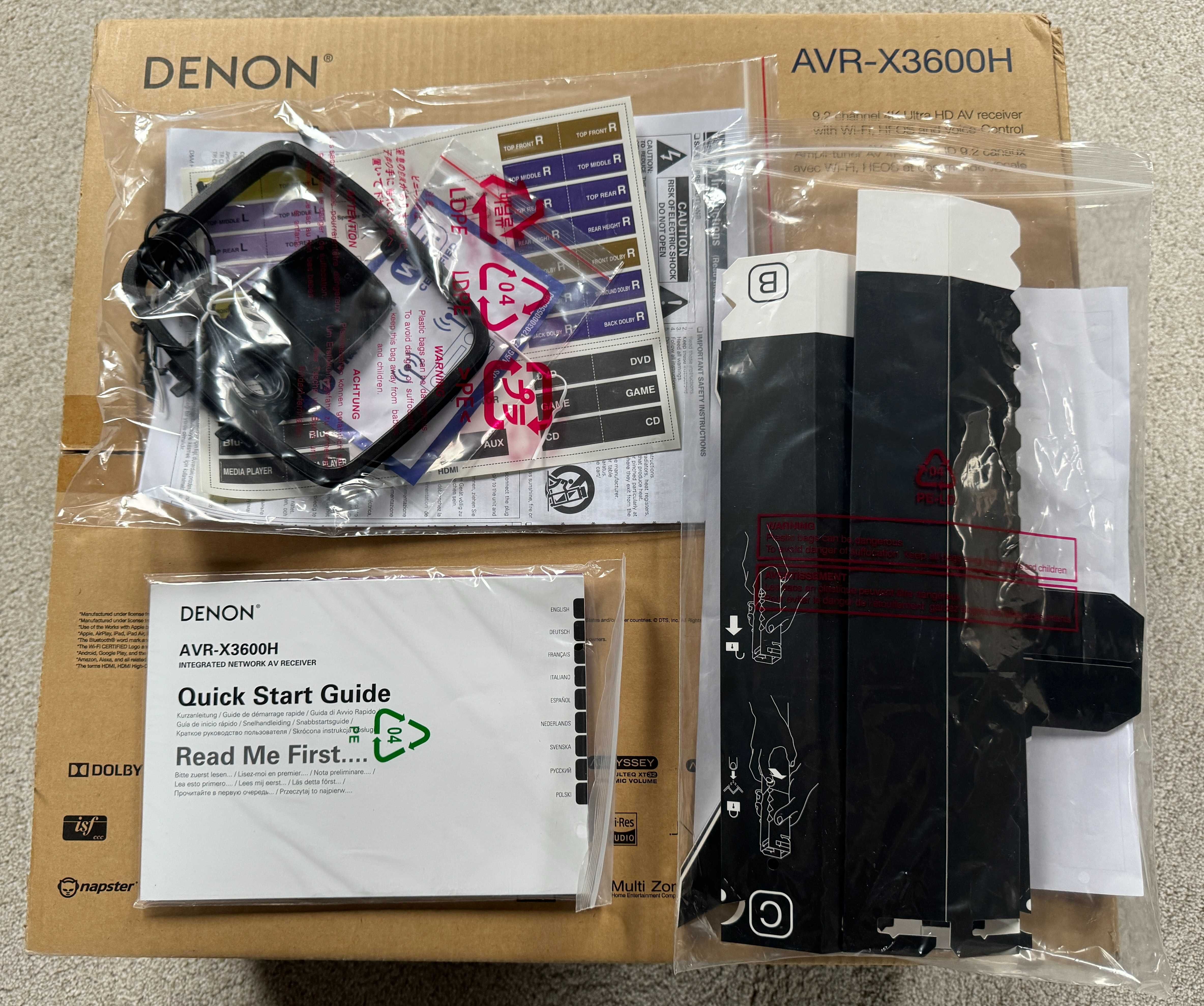 Amplituner Denon AVR-X3600H, jak nowy