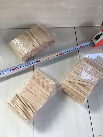 Палочки для мороженого деревянные прямые 9 см