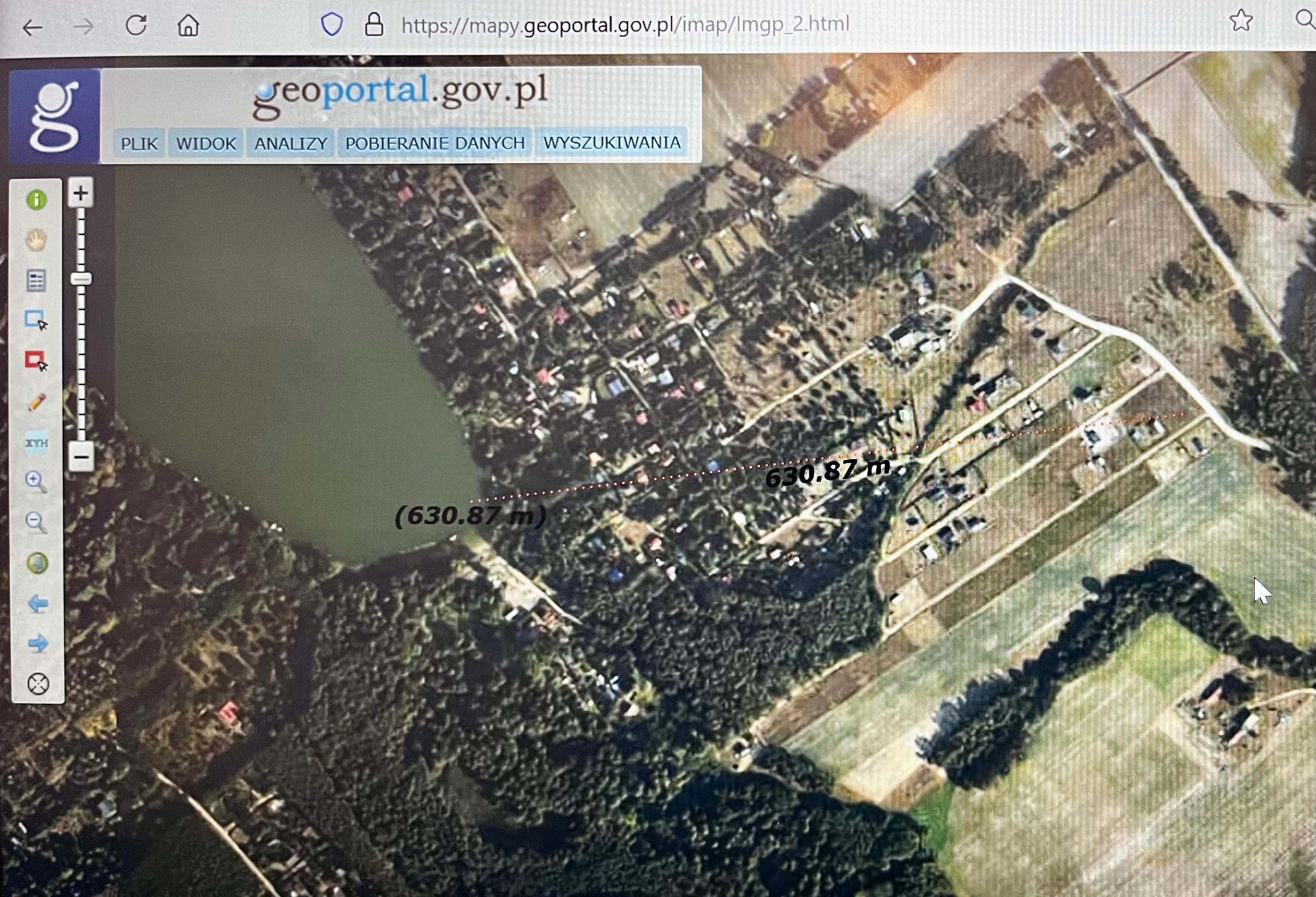 Działka rekreacyjna nad jeziorem Ługowskim