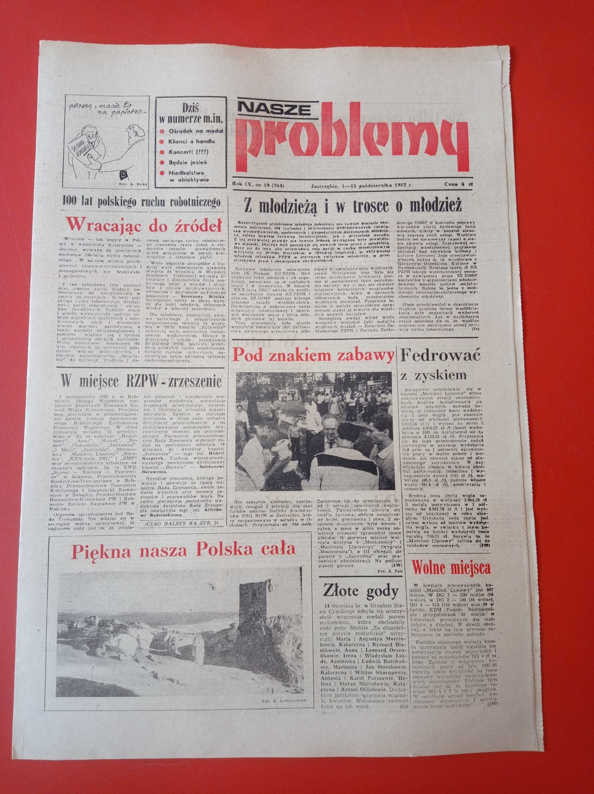 Nasze problemy, Jastrzębie, nr 10, 1-15 października 1982