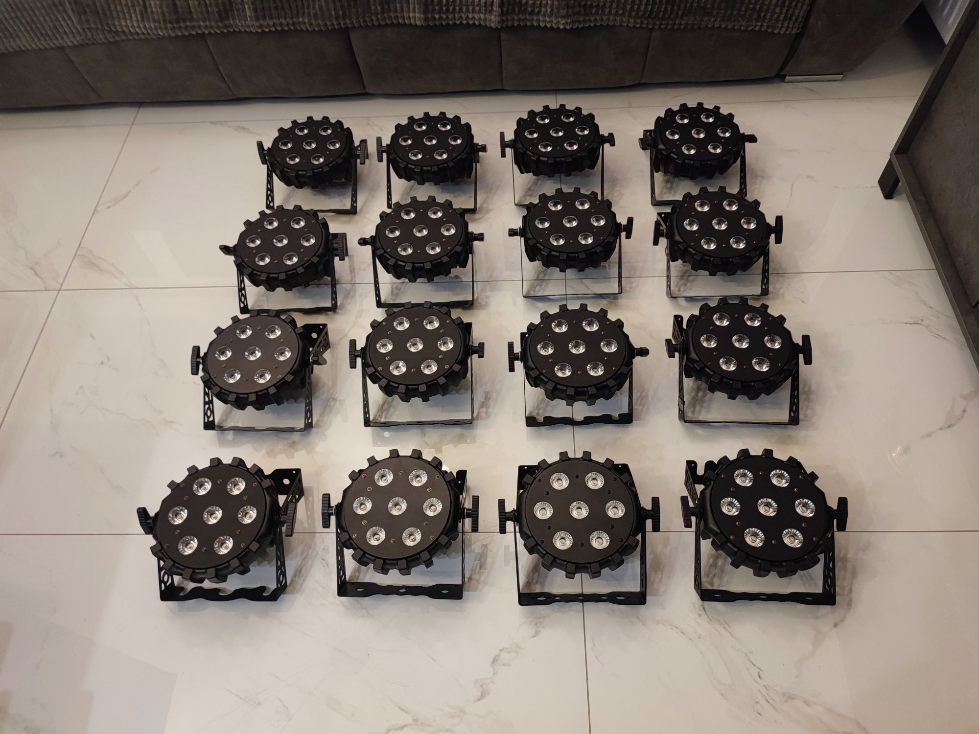 6 x LED PAR SLIM 7x10w mk2 RGBW 4in1 FLASH Professional MADE IN POLAND