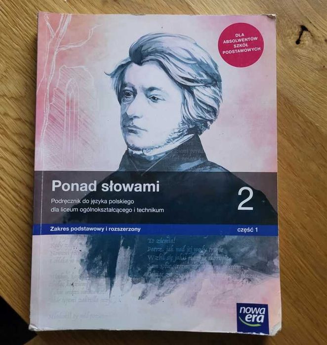 Podręcznik Język polski - Ponad słowami 2 (część  1)