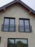 BF01 Balustrada Balkon francuski od 100 do 230 cm Dowolny RAL
