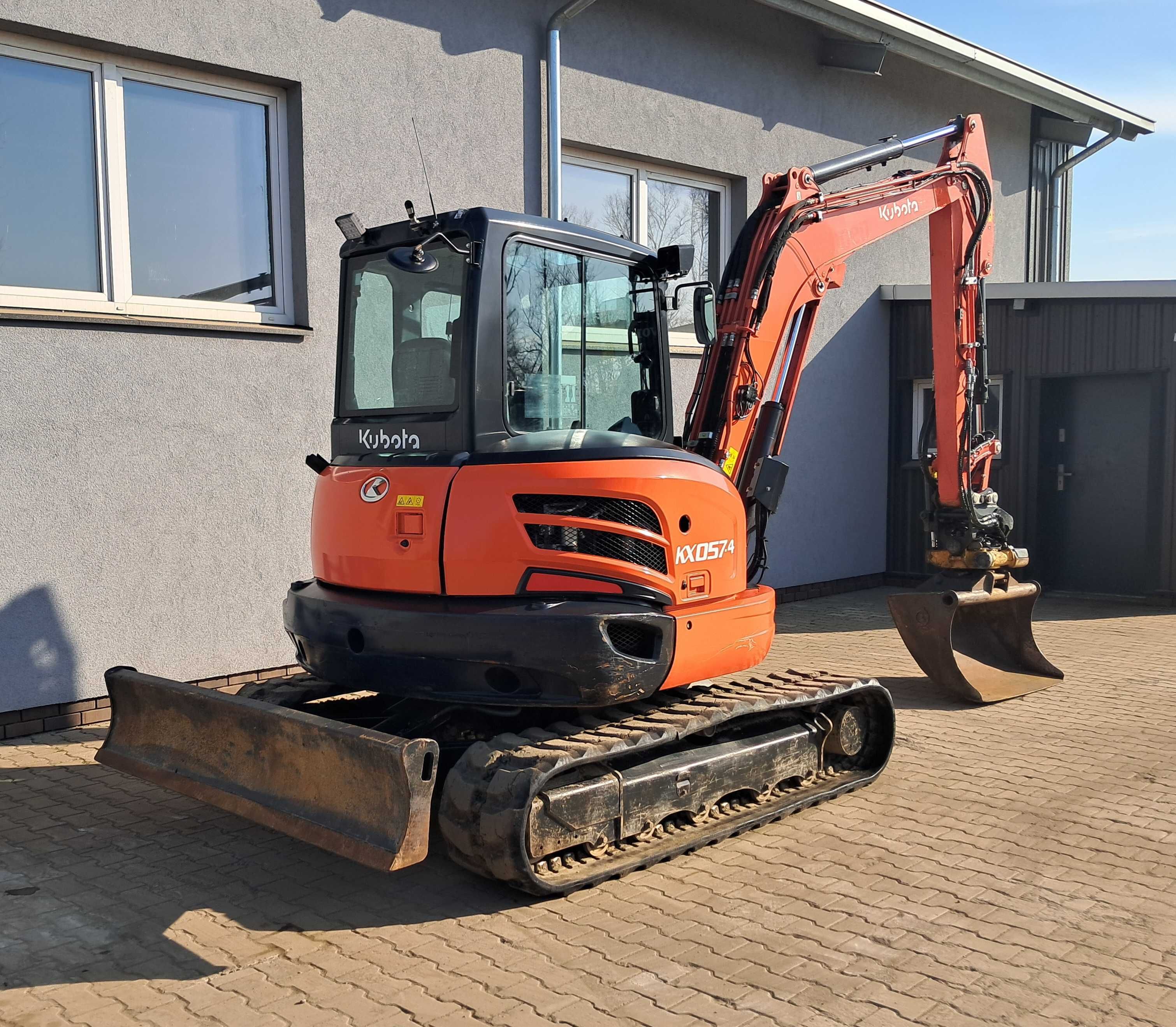 KUBOTA KX057 -4 Rototilt ENGCON 1748h 2019r Oryginał Koparka 5,5t