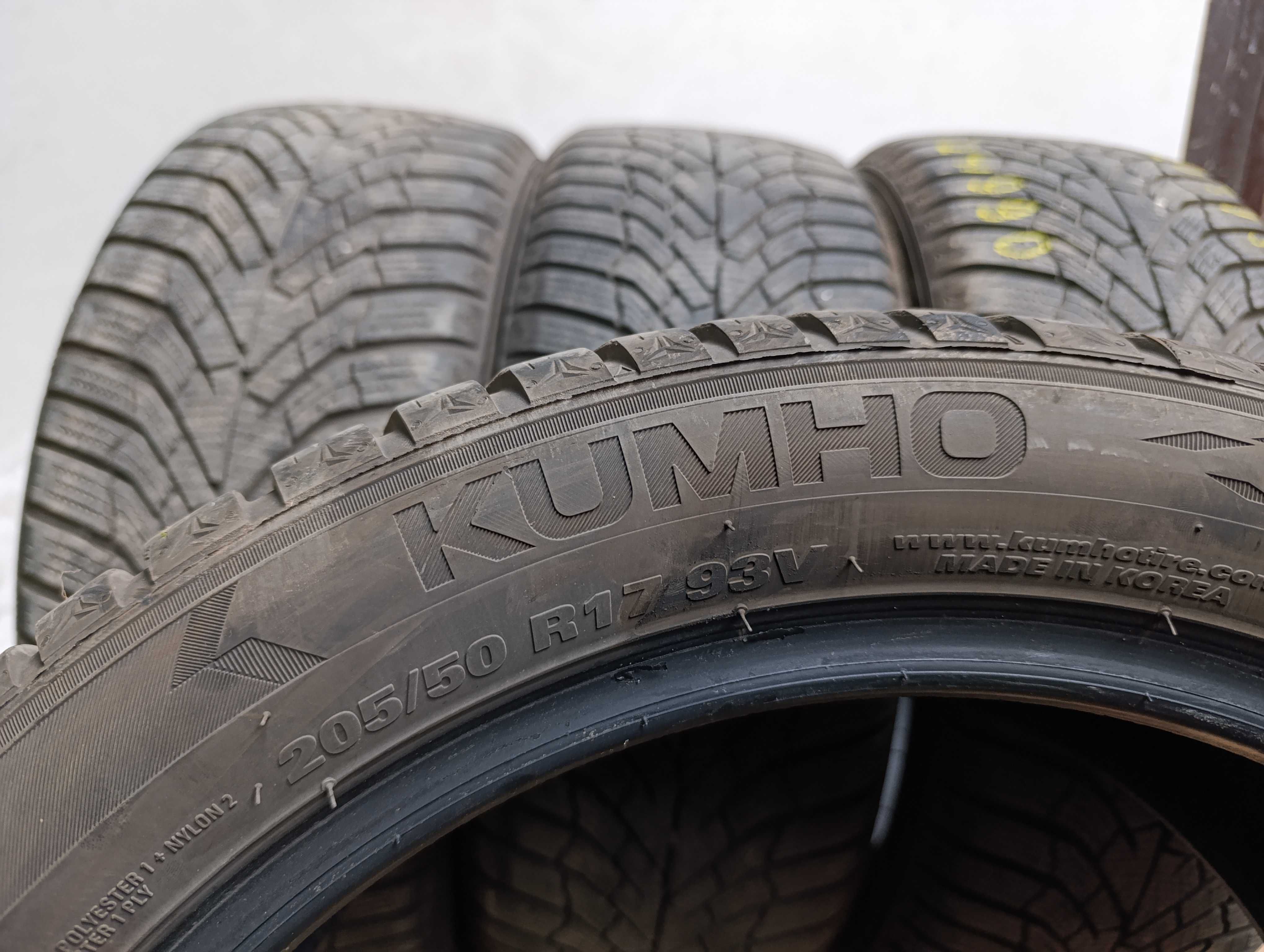 4x 205/50 R17 93V Kumho WinterCraft WP52 2024r 7,5mm