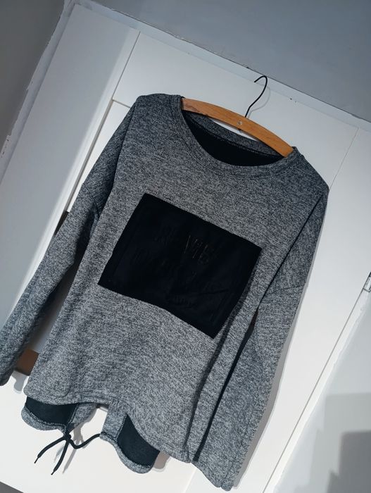 Bluzka z długim rękawem, XXL, XXXL, 44, 46, Szachownica