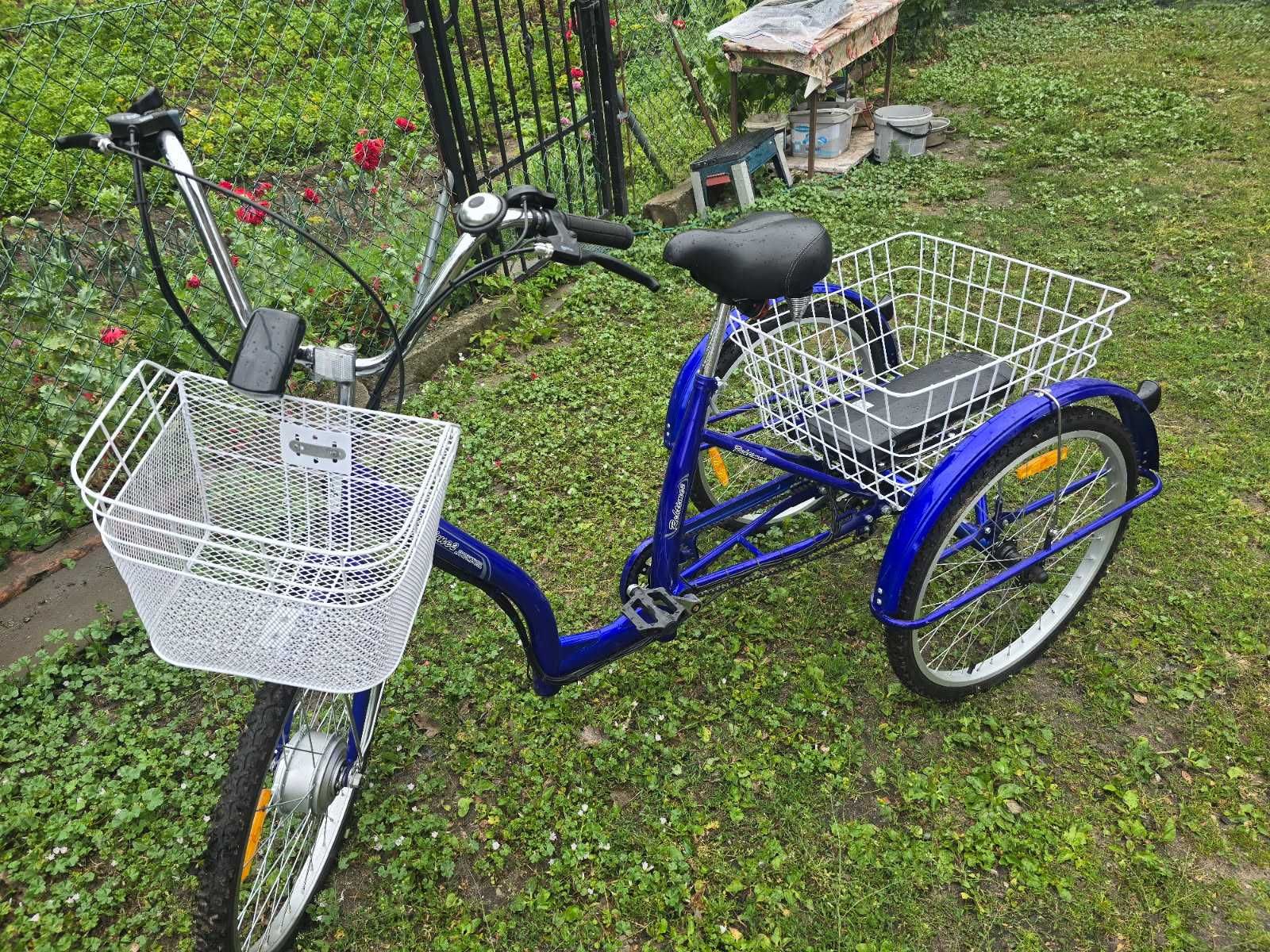 Rower elektryczny trzykolowy